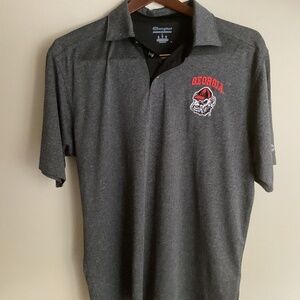 Champion Dark Gray Polo with Red Georgia Emblem